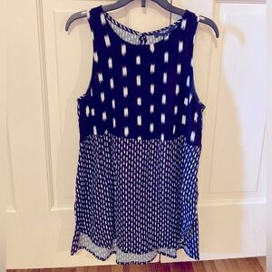 Madewell High-Low Sleeveless Tank Top, size XS